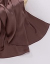 Brown  Elegant shine lightweight and breathable hijab 