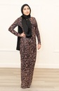 Black  Elegant shine lightweight and breathable hijab 
