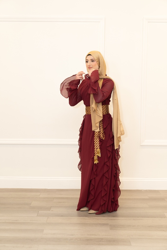 Luxury gold hijab 