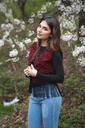 Hand Made Embroidered Red Vest 