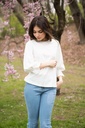 Cotton Stylish White  Blouse