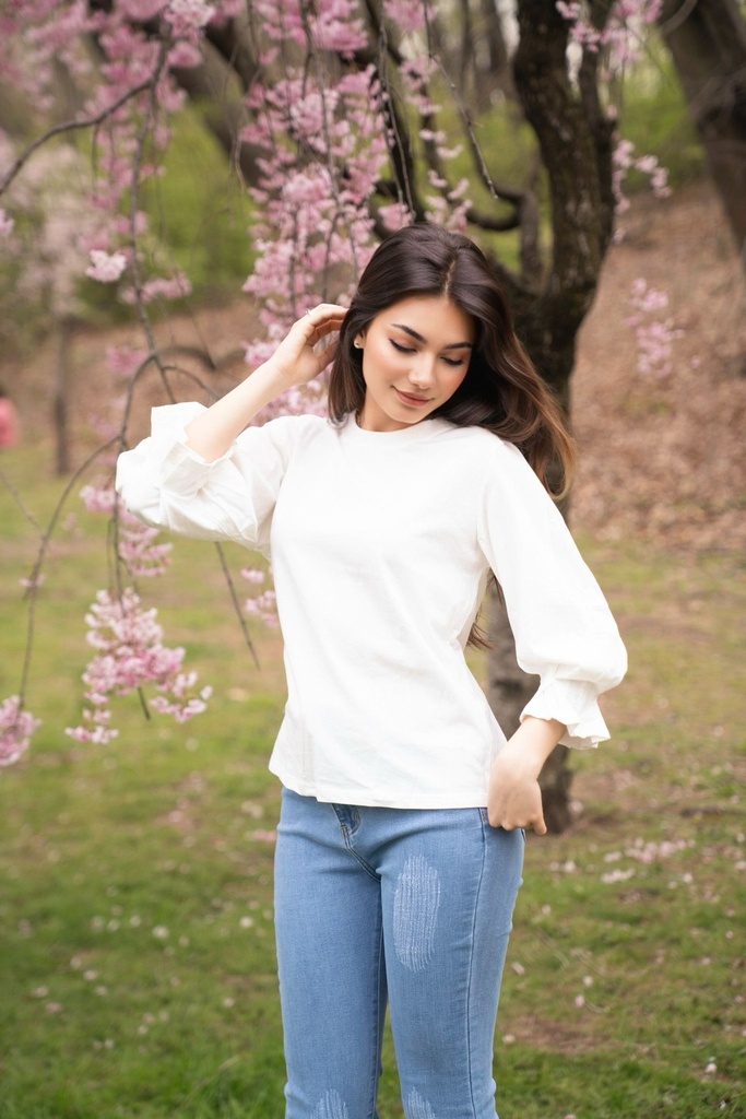 Cotton Stylish White  Blouse