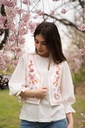 Cotton Stylish White  Blouse