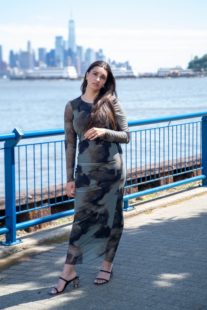 Waves of Green Dress 