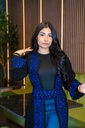 The Lady of the Gathering (The Unique Palestinian Abaya) Blue