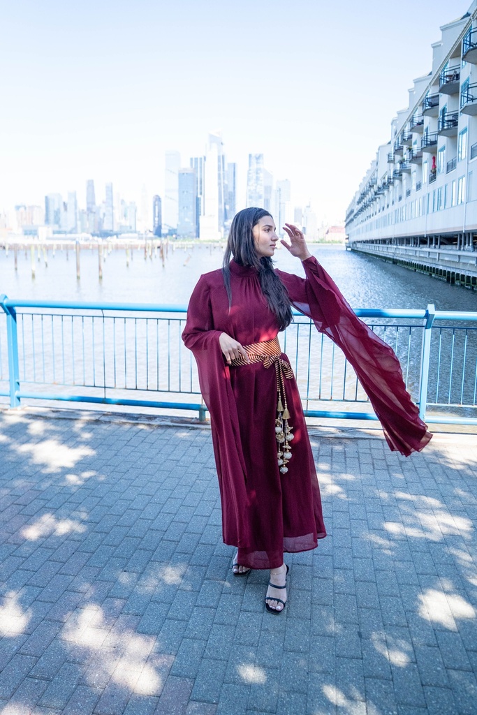 Burgundy is the new black dress