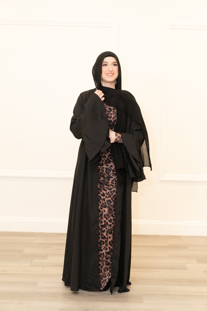 Ruffle Sleeve Abaya 