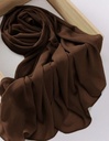 Brown Chiffon Scarf