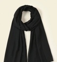 Black Chiffon Scarf 