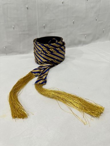 Cashmere Belts -Gold Blue