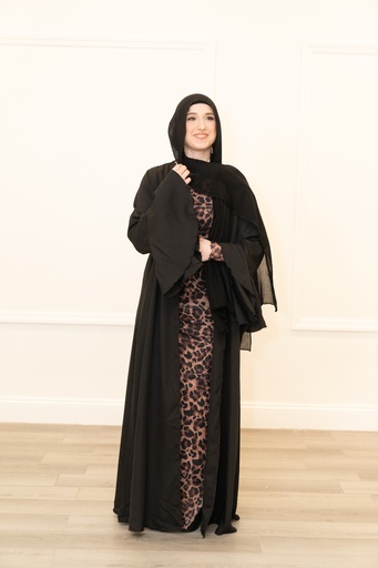 Ruffle Sleeve Abaya 
