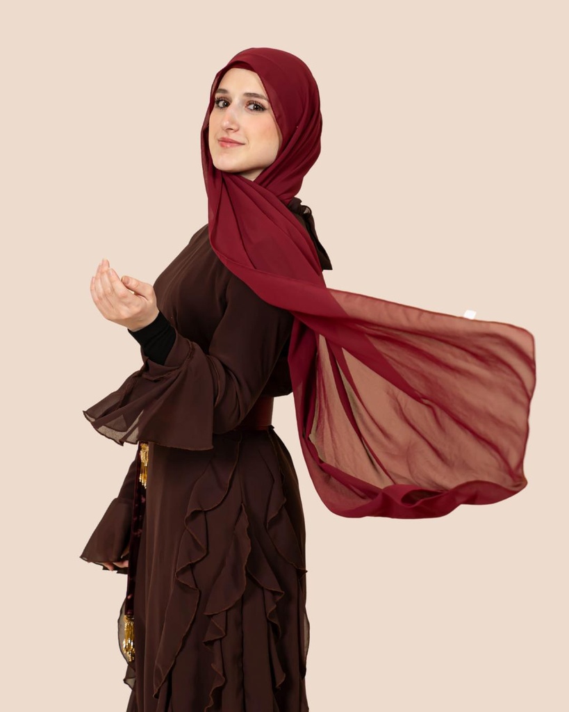 Red Wine Hijab Scarf 