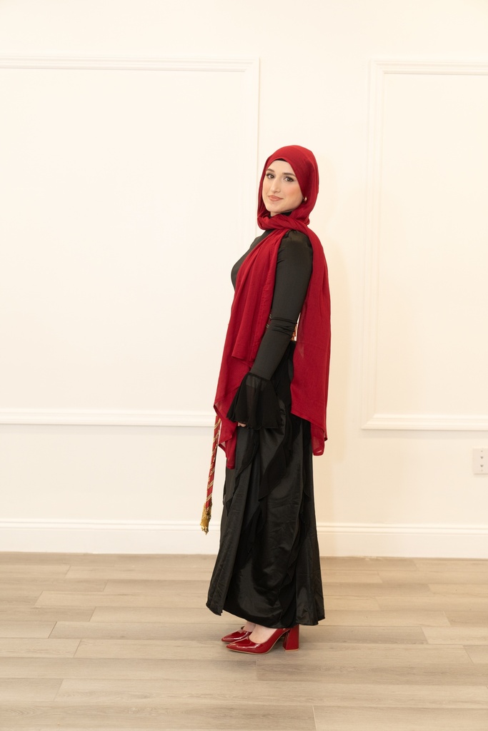 Red Wine  Modal Lightweight Scarf 