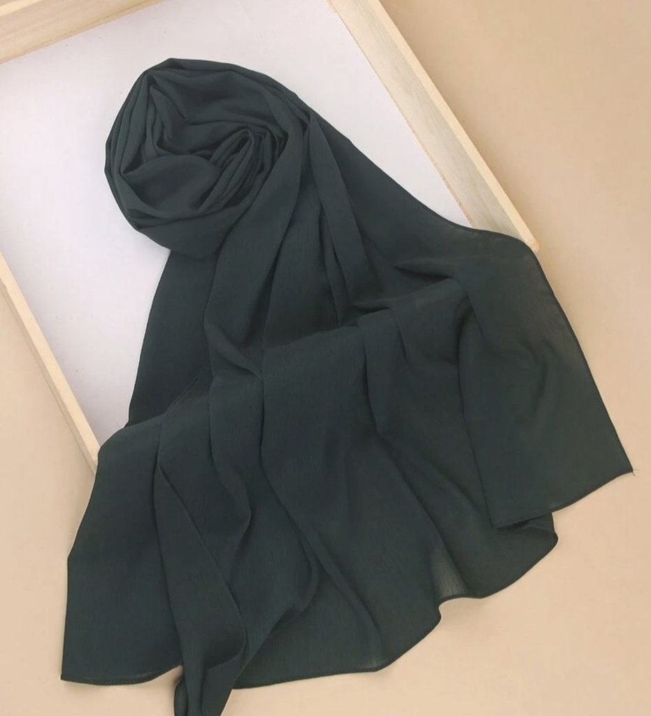 Dark Green Lightweight Breathable Scarf 