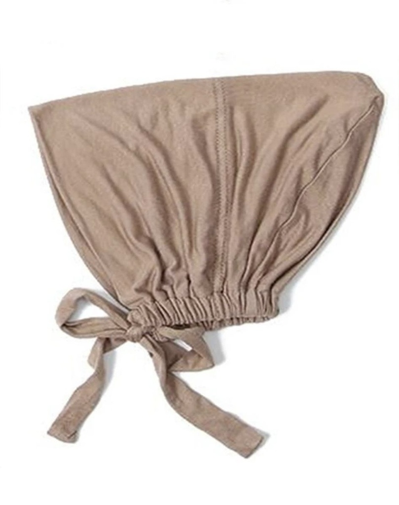   Beige Cotton cap inner 