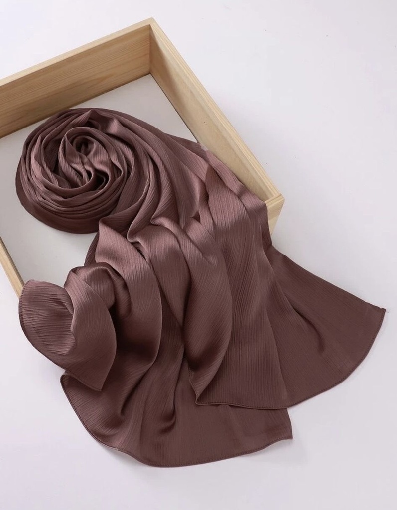 Brown  Elegant Shine lightweight & Breathable Scarf