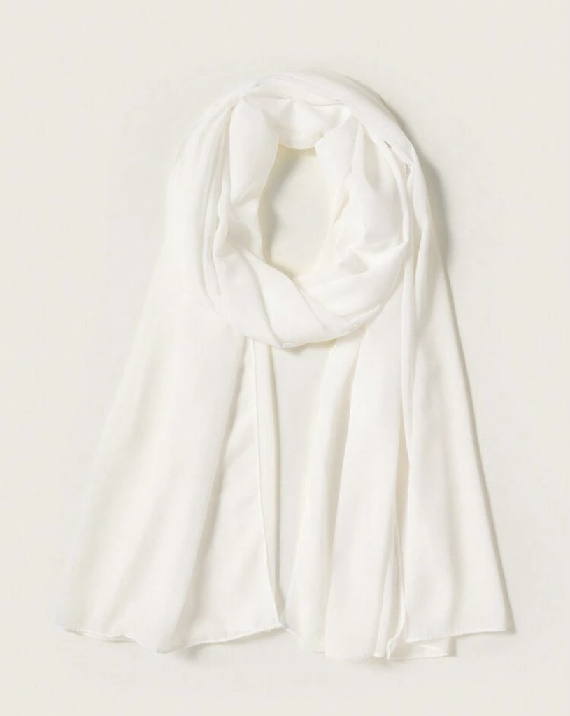 Off white  chiffon Hijab Scarf