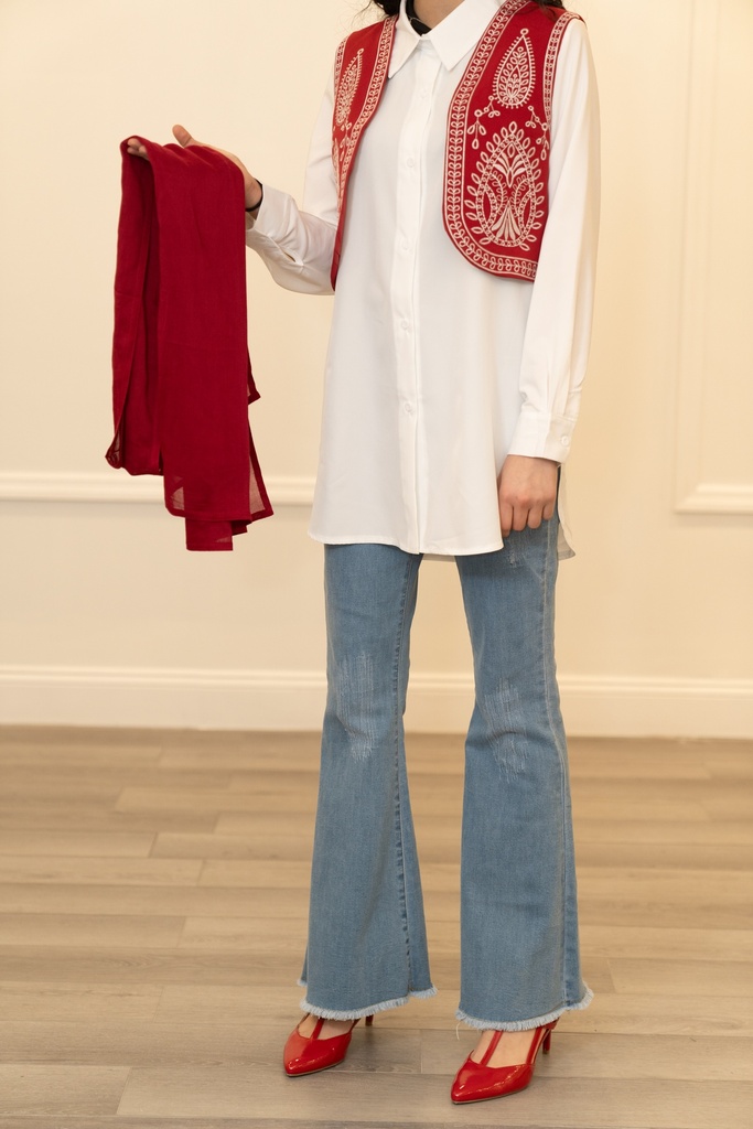 Long Elegant White Shirt